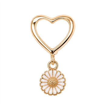 Christina Jewelry & Watches Marguerites With Love charm 6 mm förgylld